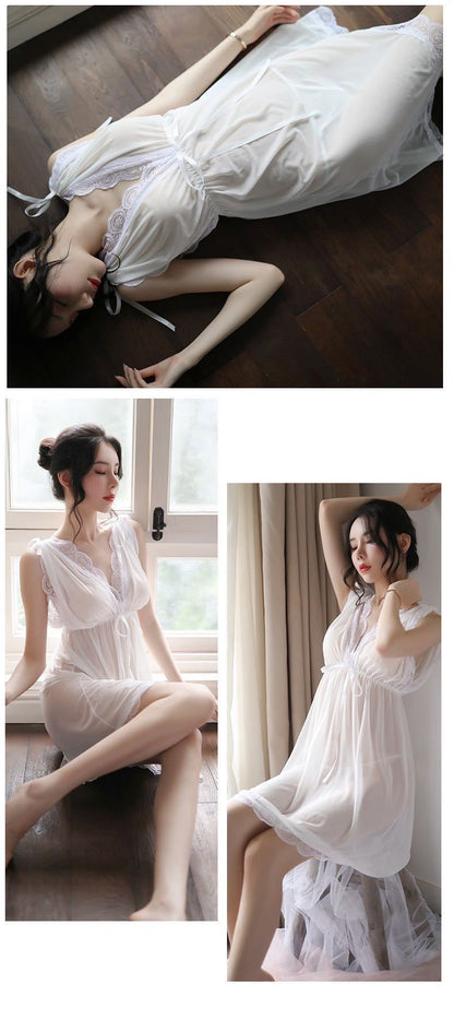 Plus Size Sheer Mesh Babydoll