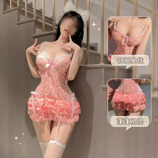 Plus Size Fishnet Teddy