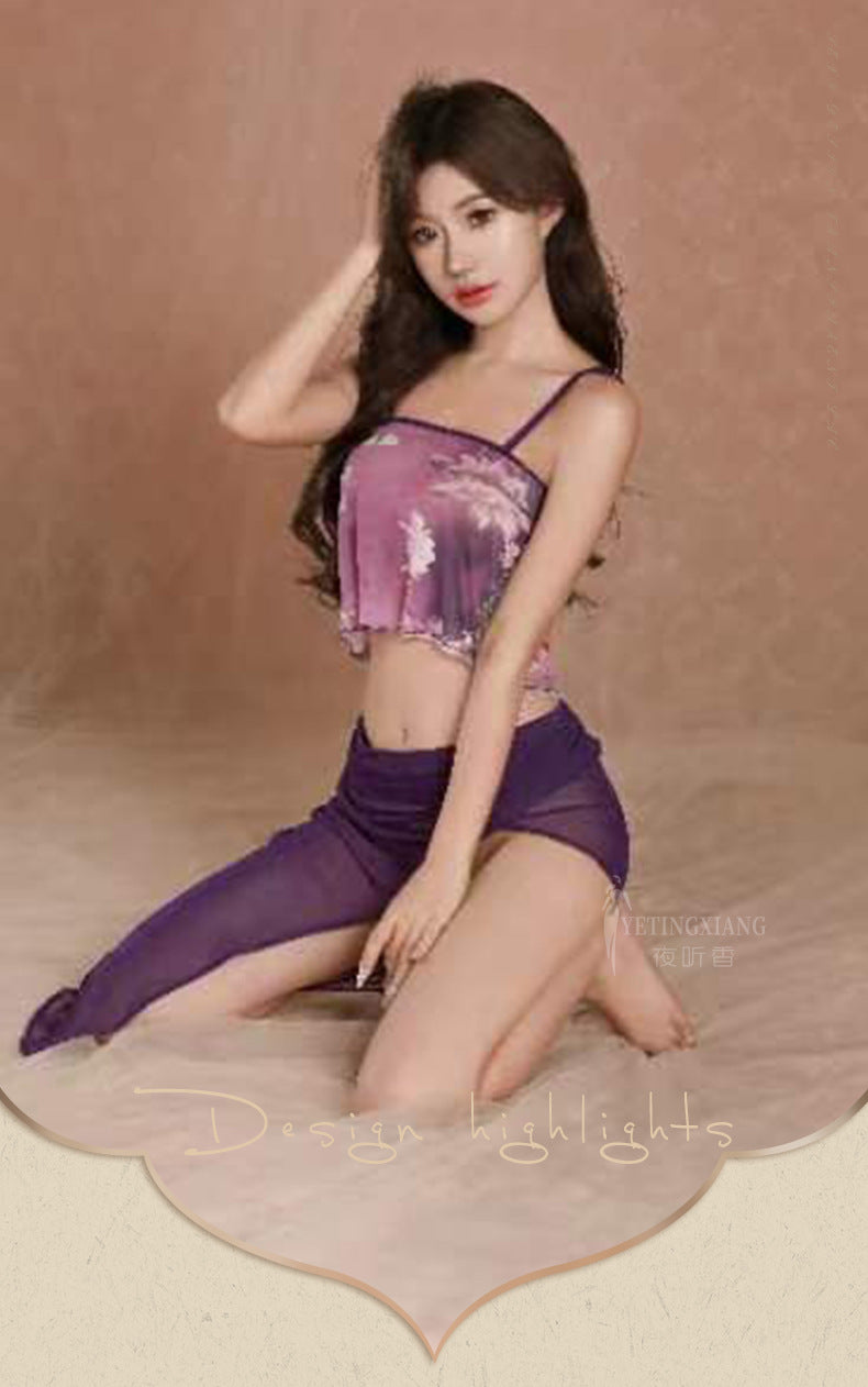 High-Slit Chiffon Dress