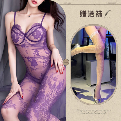 Purple Sheer Chemise