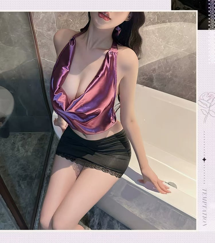 Purple Secretary Dress