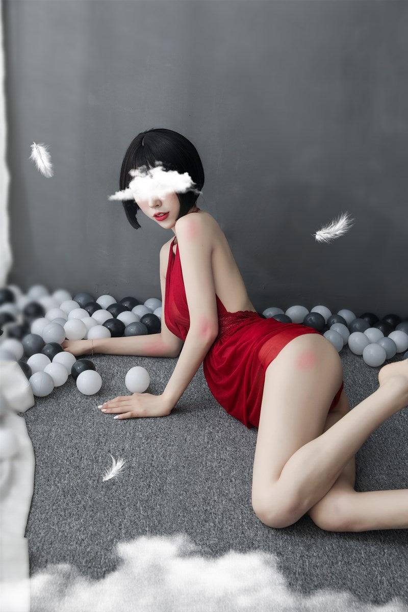 Sheer Backless Nightdress