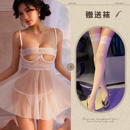 Sheer Open Crotch Nightie