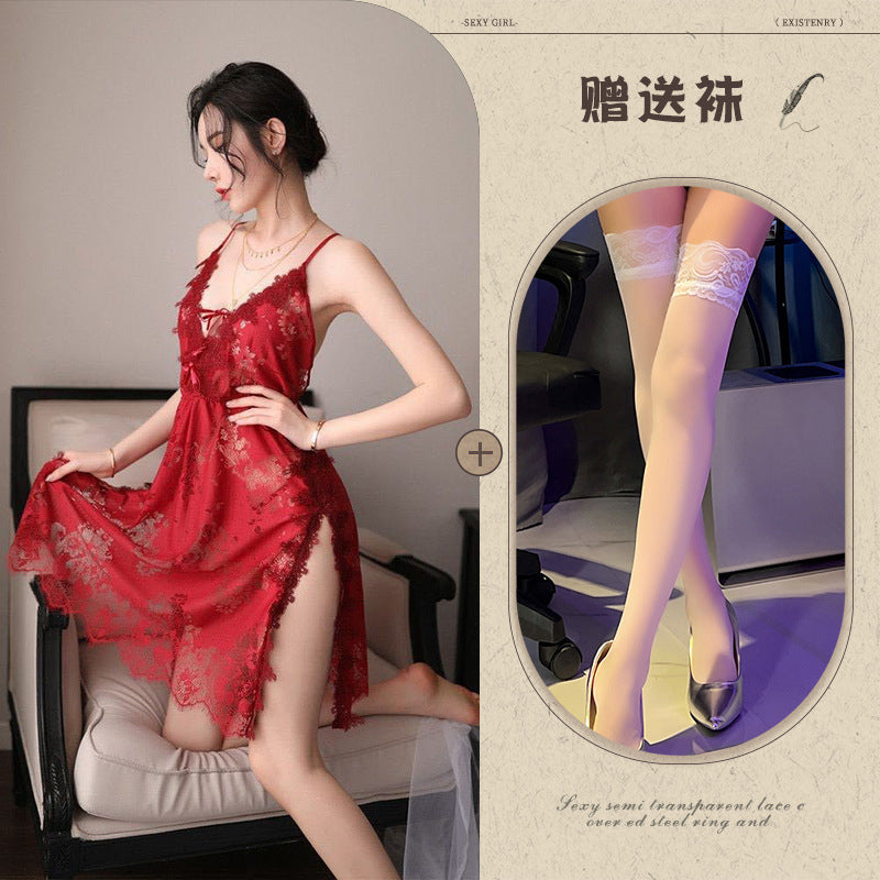 Silk Slit Nightdress