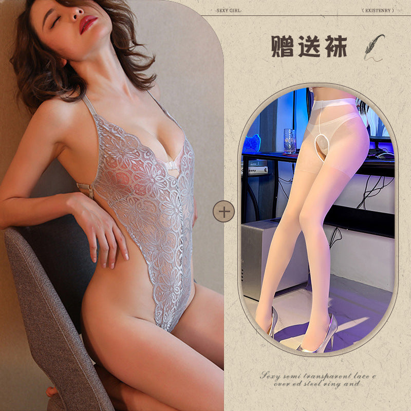 Sheer Lace Skirt Set