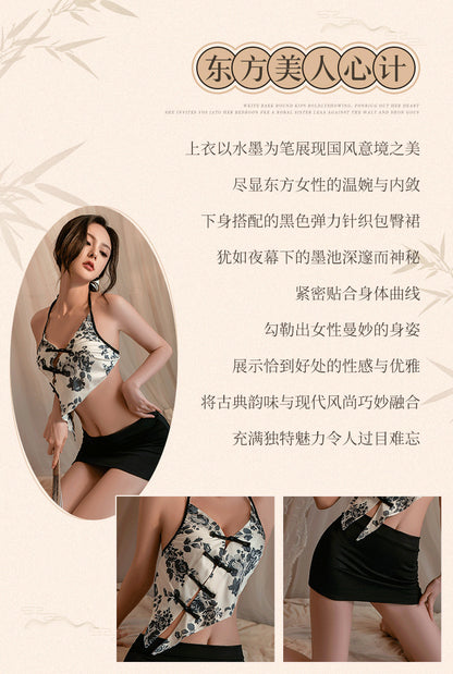 Retro Belly Wrap Secretary Costume