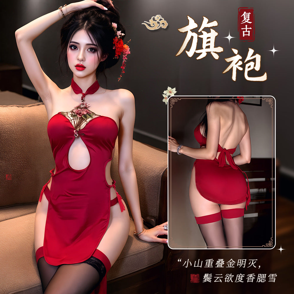 Embroidered Qipao Teddy