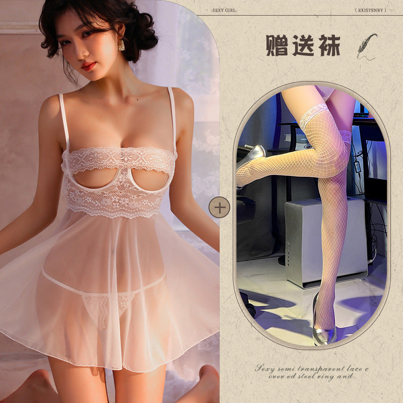 Sheer Open Crotch Nightie