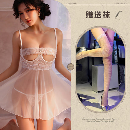 Sheer Open Crotch Nightie
