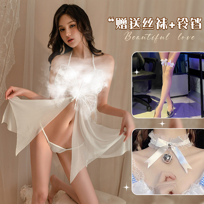 Sexy Pajamas Women's Pure Desire Sexy Lace Slip Nightdress