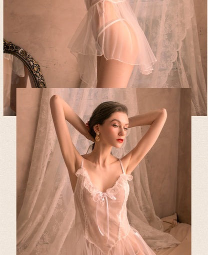 Transparent Lace Chemise 