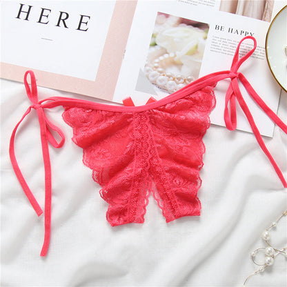 Lace-up G-string