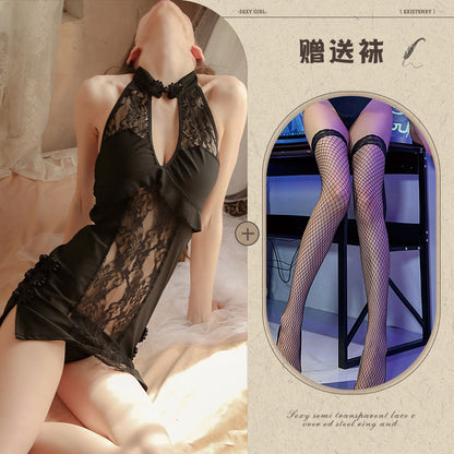 Sheer Qipao Teddy