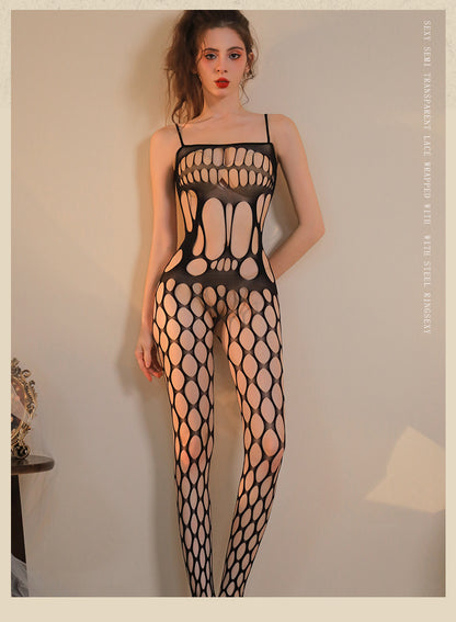 Sheer Thigh-High Bodystocking