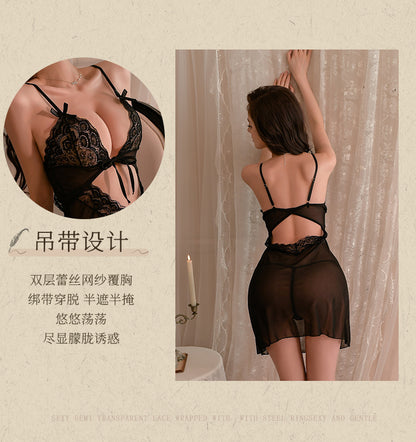 Red Fishnet Thigh Highs