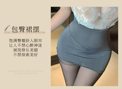 Secretary Lace Lingerie Set