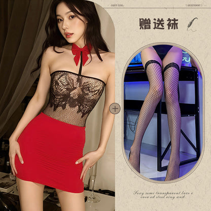 Office Lace Teddy Set