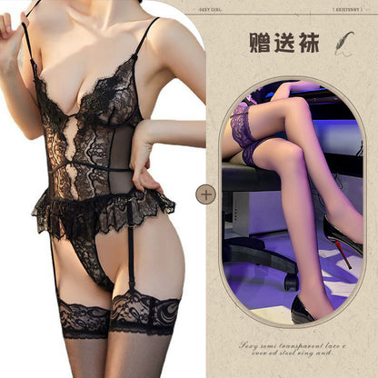Lace Bodysuit with Backless Design