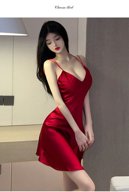 Backless Chemise Set