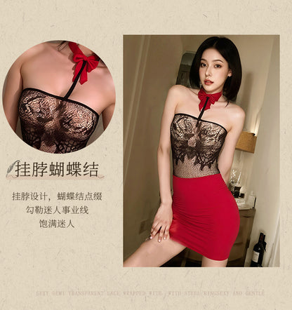Office Lace Teddy Set