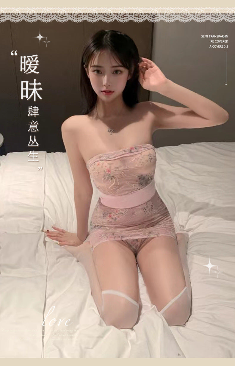 Embroidered Kimono Dress