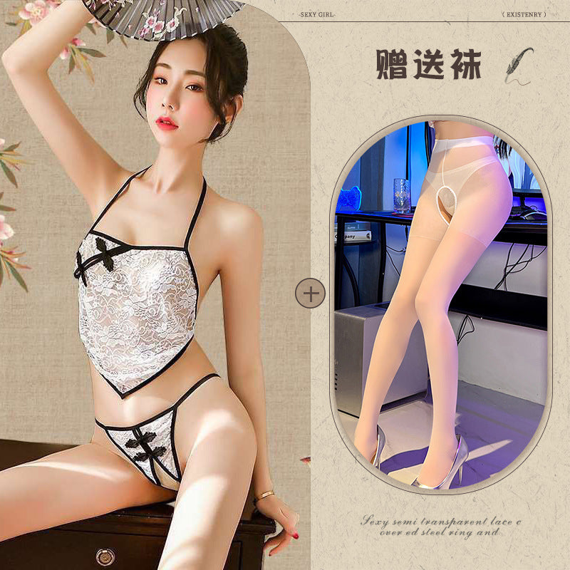 Embroidered Bustier Set