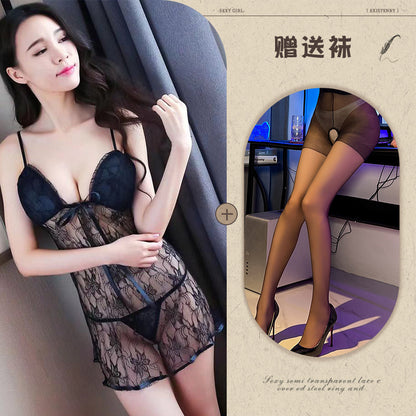 Short Sheer Babydoll Robe