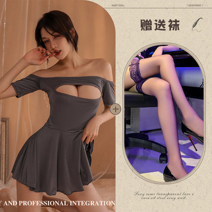 Sheer Cut-out Nightie