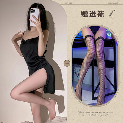 Silk Slit Chemise