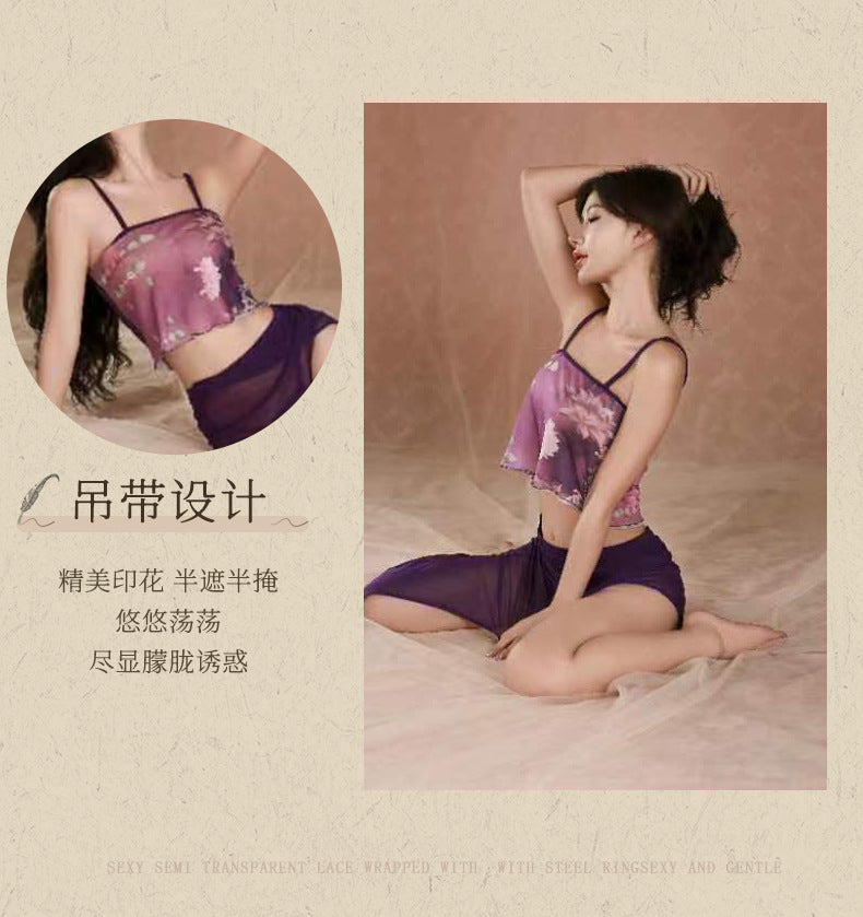 High-Slit Chiffon Dress