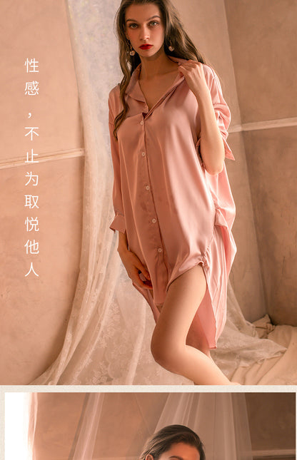 Oversized Satin Pajama Set