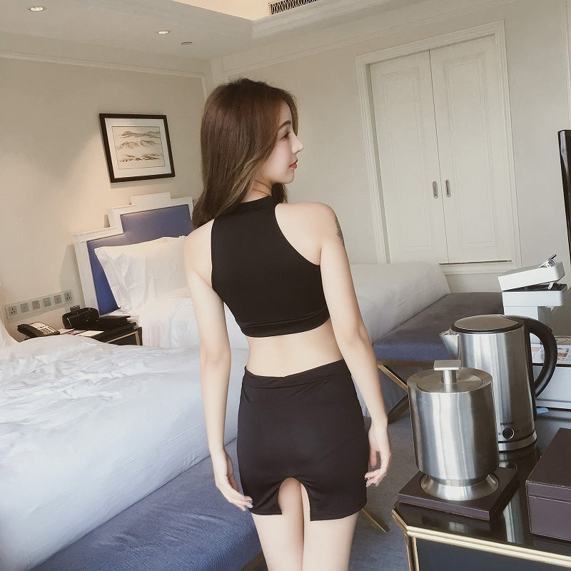 Open-Back Maid Apron