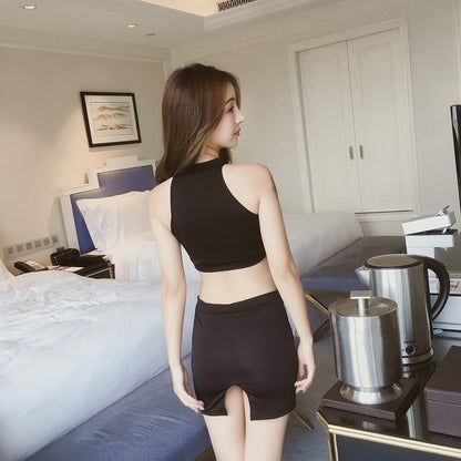 Open-Back Maid Apron