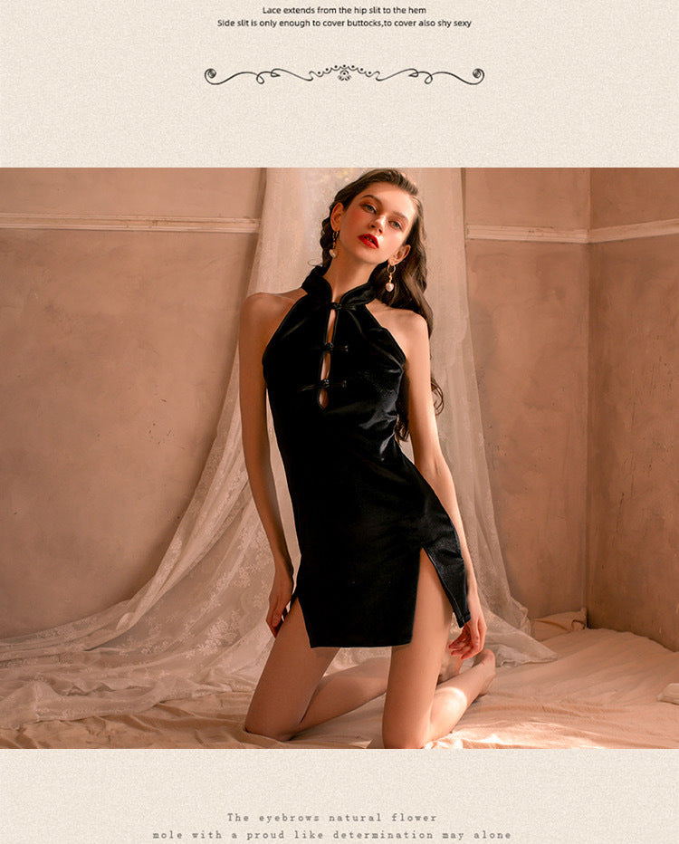 High-Slit Qipao Set