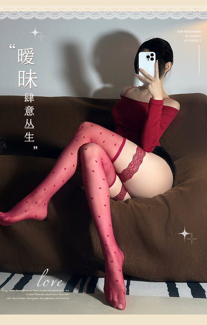 Heart Garter Stockings
