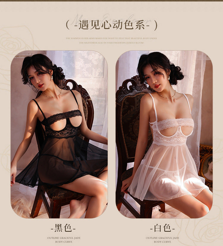 Sheer Open Crotch Nightie