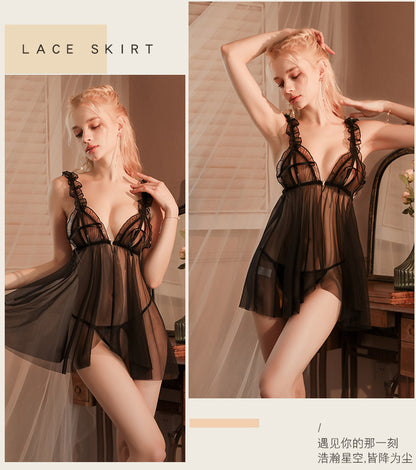 Sheer Cut-out Chemise