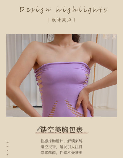 Ripped Bodycon Mini Dress