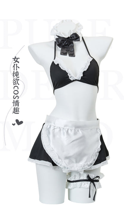 Maid Open Crotch Set