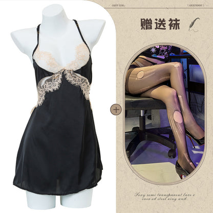 Silk Slit Nightdress