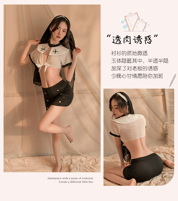 Halloween Nun Cosplay Costume