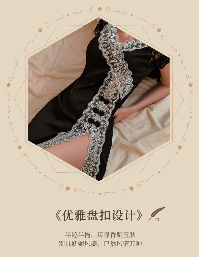 Side-Slit French Style Sleepwear