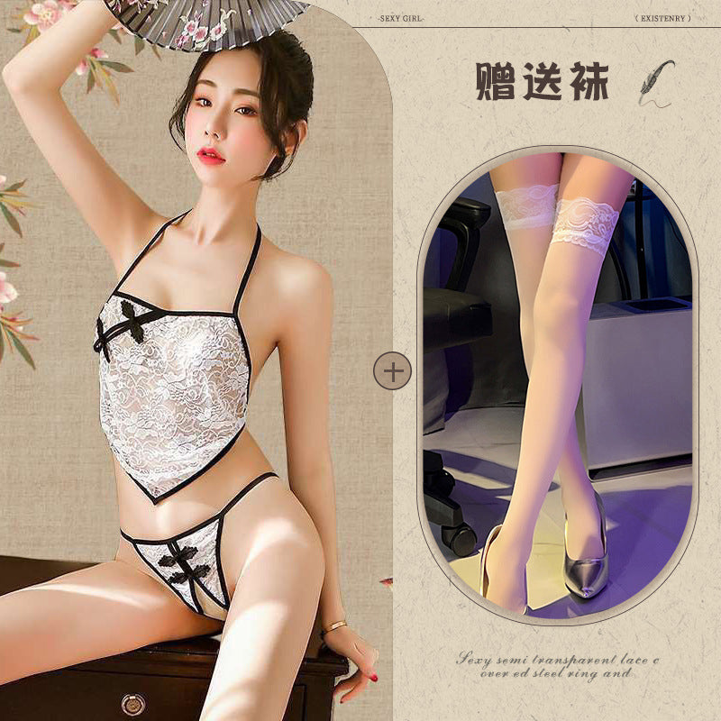 Embroidered Bustier Set