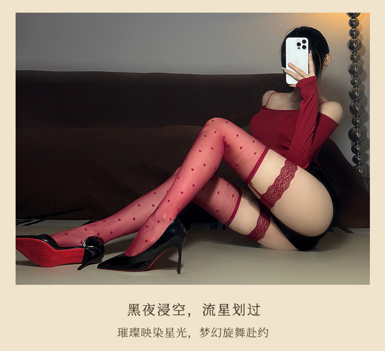 Heart Garter Stockings