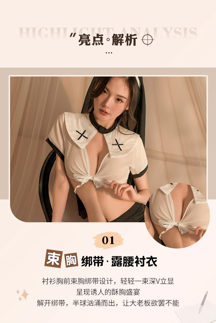 Halloween Nun Cosplay Costume