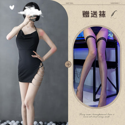 Lace Backless Nightdress 