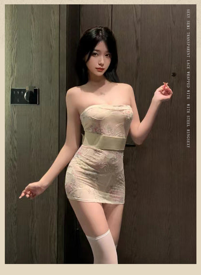 Embroidered Kimono Dress