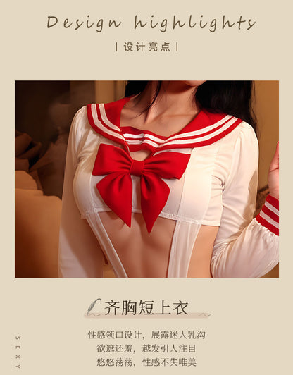Open Crotch Sailor Set