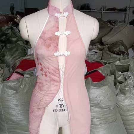 Tie-Dye Qipao Dress