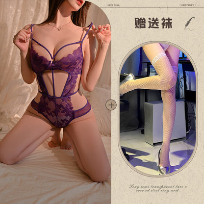 Purple Sheer Teddy